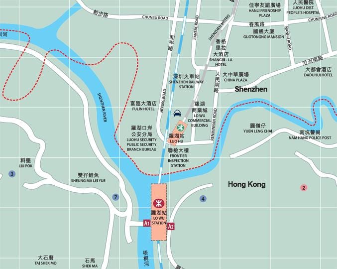 mapa luohu merkataritza-hiria