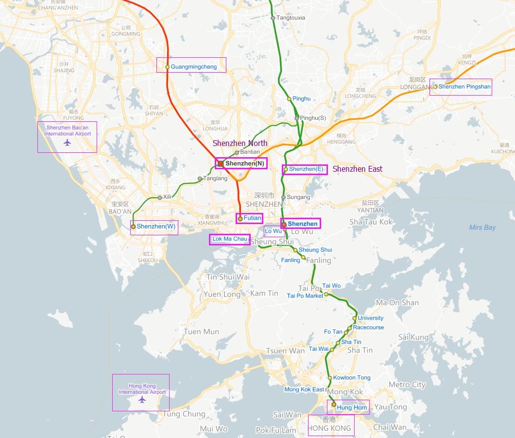 szx aireportuko mapa