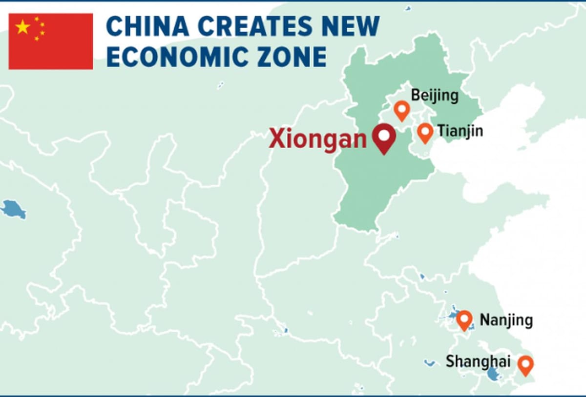 mapa Shenzhen ekonomiko bereziak zona