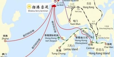 Mapa shekou ferry terminal