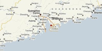 Shekou Txina mapa