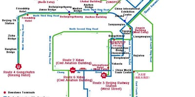 Mapa Shenzhen autobusa