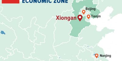 Mapa Shenzhen ekonomiko bereziak zona