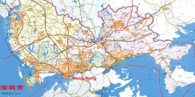 Mapa Shenzhen ems Txina
