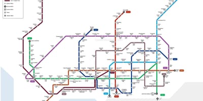 Shenzhen tren geltokia mapa