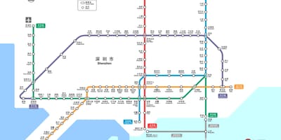 Shenzhen trenbide-mapa