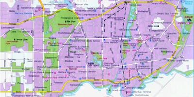 Shenzhen turismo-erakargarri mapa